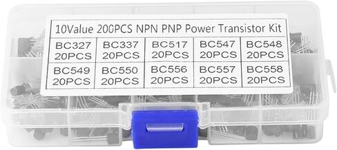 200 قطعة 10 قيم NPN PNP إلى؟ 92 BC327 BC337 BC517 BC547 BC548 BC549 BC550 BC556 BC557 BC558 مجموعة متنوعة من الترانزستورات DIY، مجموعة متنوعة من ترانزستورات الأغراض العامة in Saudi Arabia