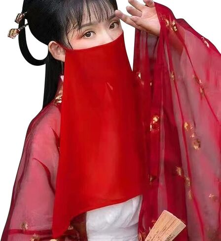 Rhinestone Tassels Face Veil Ear-hanging Mask Belly Dancing Veil Ancient Chinese Princess Hanfu Accessories in Saudi Arabia