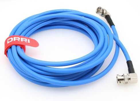 كابل DRRI Canare12G-SDI 4K UHD من الزاوية اليمنى BNC إلى الزاوية اليمنى BNC لشاشة الفيديو (1 متر، أخضر) in Kuwait