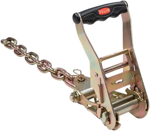 Mytee Products (4 Pack) 2" Chain Ratchet Straps w/RTJ Tie Down Roll Back Tow Truck Car Hauler in Saudi Arabia