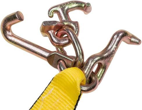 Mytee Products (4 Pack) 2" Chain Ratchet Straps w/RTJ Tie Down Roll Back Tow Truck Car Hauler in Saudi Arabia