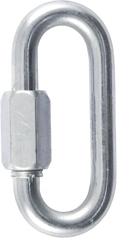 CURT 82931 Threaded Quick Link Trailer Safety Chain Hook Carabiner Clip, 7/16-Inch Diameter, 13,200 lbs Break Strength, CLEAR ZINC in Saudi Arabia