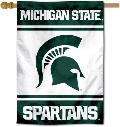 College Flags & Banners Co. Michigan State Spartans Two and Double Sided House Flag in Saudi Arabia