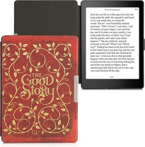 حافظة kwmobile متوافقة مع حافظة Kobo Aura ONE - غطاء القارئ الإلكتروني - قصة جيدة أصفر/برتقالي/أحمر in Saudi Arabia