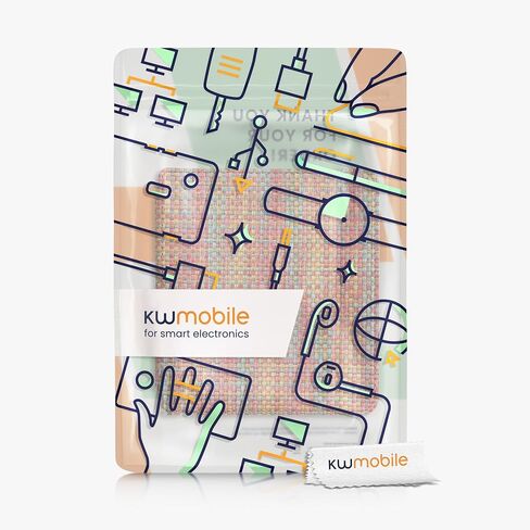 kwmobile Cover Compatible with Kobo Libra 2 Cover - PVC eReader Case - Colorful Yellow/Red/Green in Saudi Arabia