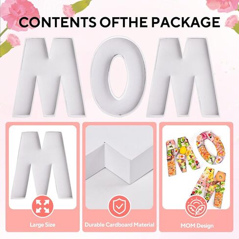 عيد الأم رسالة من الورق المقوى لأمي Charcuterie علبة قابلة للتعبئة صندوق ورق Charcuterie لأمي عيد ميلاد هدايا عيد الأم حاوية كب كيك الحلوى in Kuwait