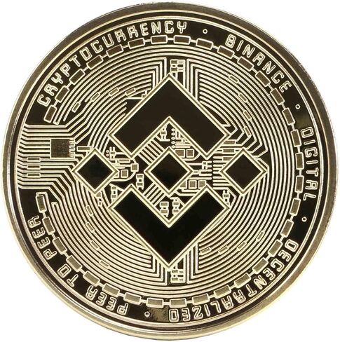 Gold Binance Coin Set Crypto Coins Commemorative Golden BNB Coin Collector Gifts (Buy One Get One Silver Binance Coin) in Saudi Arabia