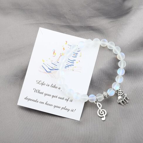 Piano Inspirational Gifts Piano Music Notes Bracelet Music Themed Jewelry for Music Lovers Pianist Music Necklace in Saudi Arabia