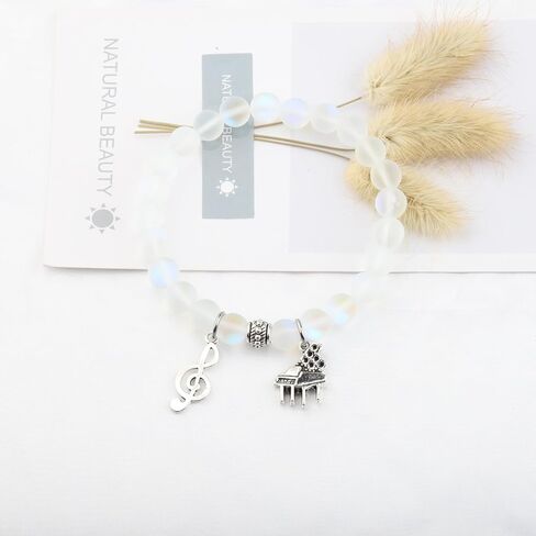 Piano Inspirational Gifts Piano Music Notes Bracelet Music Themed Jewelry for Music Lovers Pianist Music Necklace in Saudi Arabia