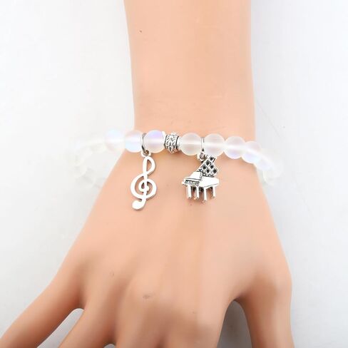 Piano Inspirational Gifts Piano Music Notes Bracelet Music Themed Jewelry for Music Lovers Pianist Music Necklace in Saudi Arabia