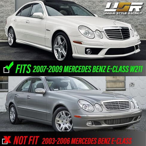 USR 07-09 W211 Side Marker Lights - Front Bumper Sidemarker Lamps (Left + Right) Compatible with 2007-2009 Mercedes Benz E Class W211 E280/E320/E350/E550/AMG E63 (Euro CLEAR Lens, Plug and Play) in Saudi Arabia