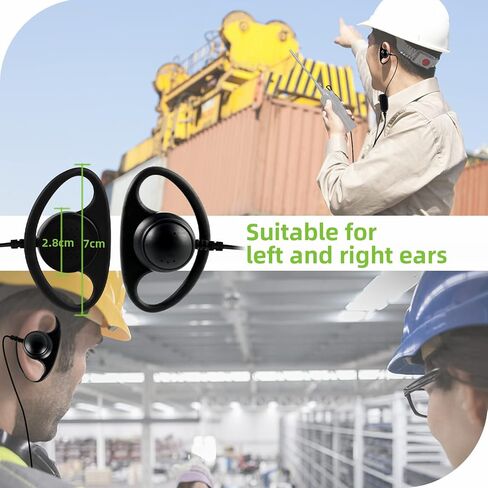 Retevis Hands Free Two Way Radio Headset with Mic, VOX, for RT22 T21 H-777 RT68 RT22S RB29 RB68, Compatible with Baofeng 888S pxton Walkie-Talkie, Walkie Talkie Earpiece(6 Pack) in Saudi Arabia