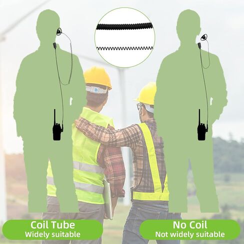 Retevis Hands Free Two Way Radio Headset with Mic, VOX, for RT22 T21 H-777 RT68 RT22S RB29 RB68, Compatible with Baofeng 888S pxton Walkie-Talkie, Walkie Talkie Earpiece(6 Pack) in Saudi Arabia