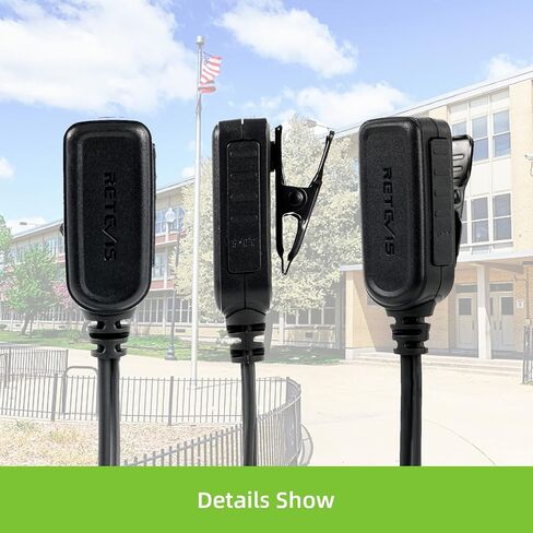 Retevis Hands Free Two Way Radio Headset with Mic, VOX, for RT22 T21 H-777 RT68 RT22S RB29 RB68, Compatible with Baofeng 888S pxton Walkie-Talkie, Walkie Talkie Earpiece(6 Pack) in Saudi Arabia