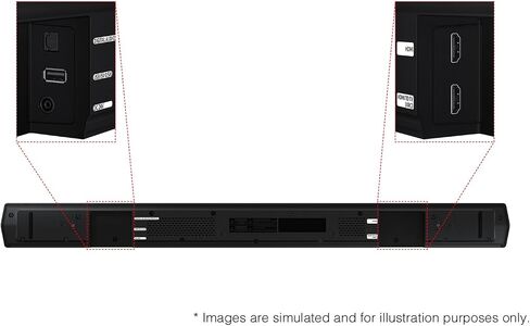 SAMSUNG HW-B550D B-Series 3.1 ch. DTS Virtual:X Soundbar w/Bass Boost (2024) Bundle with 2 Year CPS Enhanced Protection Pack in Saudi Arabia