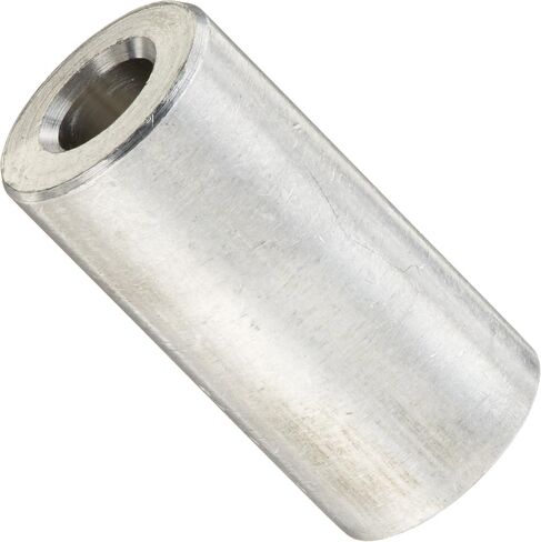 Small Parts 371208RSA Round Spacer, Aluminum, Plain Finish, #8 Screw Size, 3/8" OD, 0.166" ID, 3/4" Length (Pack of 10) in Saudi Arabia