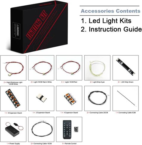 BrickBling LED Light Compatible with Lego Technic Yamaha MT-10 SP 42159 Building Set, DIY Lighting Kit (No Model), Great Gift Compatible with Lego Yamaha Vehicles or Motorcycle Fans in Kuwait