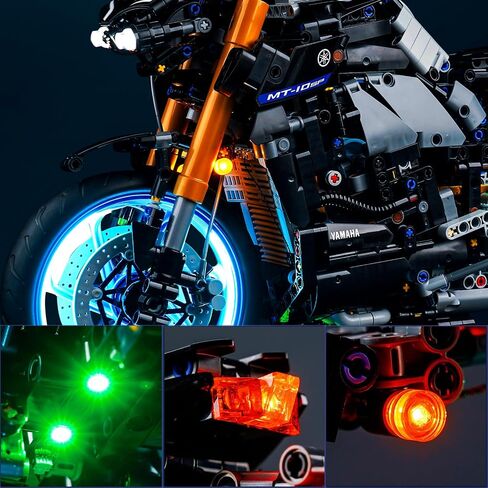 BrickBling LED Light Compatible with Lego Technic Yamaha MT-10 SP 42159 Building Set, DIY Lighting Kit (No Model), Great Gift Compatible with Lego Yamaha Vehicles or Motorcycle Fans in Kuwait