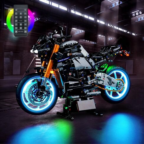 BrickBling LED Light Compatible with Lego Technic Yamaha MT-10 SP 42159 Building Set, DIY Lighting Kit (No Model), Great Gift Compatible with Lego Yamaha Vehicles or Motorcycle Fans in Kuwait
