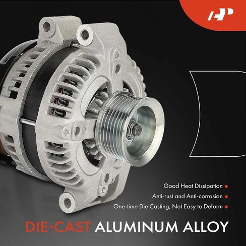 A-Premium Alternator Compatible with Acura RDX 2007-2012 L4 2.3L, 12V 110A 7-Groove Pulley Clockwise, Replace# CSF16, 31100RWCA01RM in Saudi Arabia