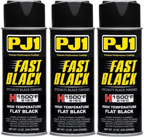 PJ1 16-HIT Flat Black Hi-Temp Spray Paint (Aerosol), 12 oz in Saudi Arabia