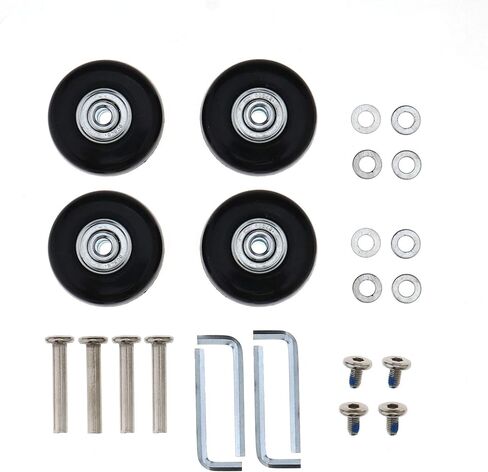 SING F LTD 4pcs Rubber Wheel OD 45mm Luggage Suitcase Replacement Wheels with Fittings in Saudi Arabia