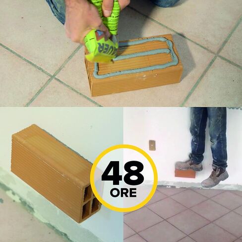 Bauer Polymer Cement - Ready-to-Use Alternative to Mortar and Adhesives. Versatile cement block repair cracks concrete tile stone brick. Set floor wall roof tiles. Convenient durable easy to store in Saudi Arabia