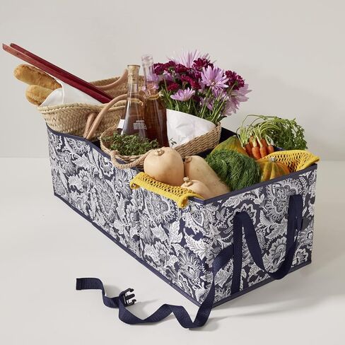 Vera Bradley Women's Deluxe Trunk Organizer, Java Navy & White, One Size in Saudi Arabia