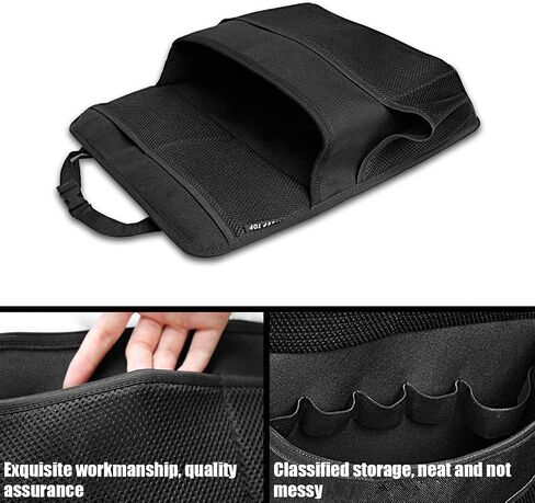 Car Backseat Trunk Organizer, Hanging Multi Pockets Large Storage Bag, Collapsible Auto Seat Back Cargo Net Bag with Adjustable Strap, Space Saving Organizer Car Accessories in Saudi Arabia