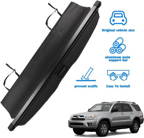 Marretoo for Toyota 4Runner 2003-2009 Cargo Cover for Toyota 4Runner Accessories Upgrade Version No Gap Beige Retractable Trunk Cover Security Shield Shade in Saudi Arabia
