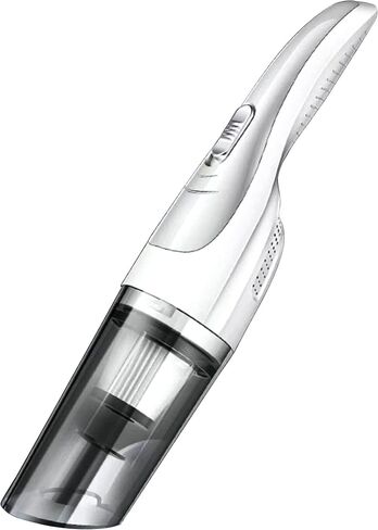 Handheld Vacuum, Car Hand Vacuum Cleaner Cordless, Mini Portable Rechargeable Vacuum Cleaner with 2 Filters, White in Saudi Arabia