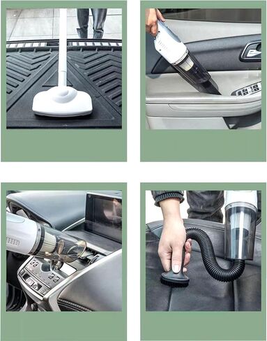 Handheld Vacuum, Car Hand Vacuum Cleaner Cordless, Mini Portable Rechargeable Vacuum Cleaner with 2 Filters, White in Saudi Arabia