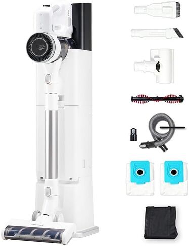 CX PRO Magic Tower - Cordless Vacuum Cleaner, Self Empty All in One Dust Tower, Auto Battery Charge, Powerful Stick Vacuum Cleaner for Home, Carpet, Hardwood Floor, Pet Hair in Saudi Arabia