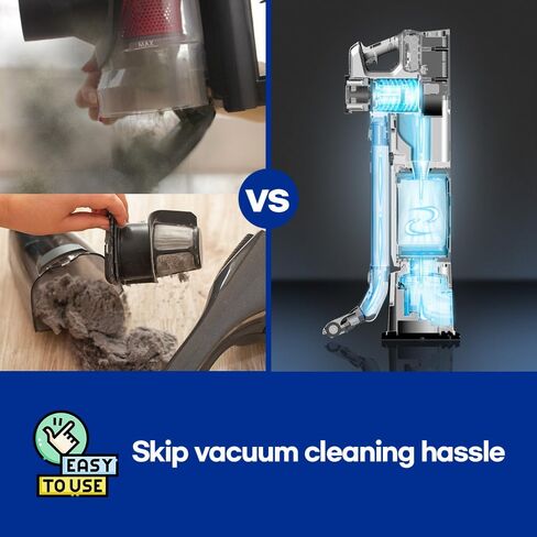 CX PRO Magic Tower - Cordless Vacuum Cleaner, Self Empty All in One Dust Tower, Auto Battery Charge, Powerful Stick Vacuum Cleaner for Home, Carpet, Hardwood Floor, Pet Hair in Saudi Arabia