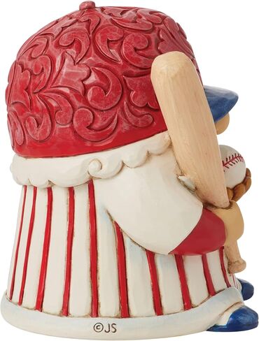 تمثال صغير للاعب البيسبول من Enesco Jim Shore Heartwood Creek Athletes Batter Up، مقاس 10.16 سم، متعدد الألوان in Saudi Arabia