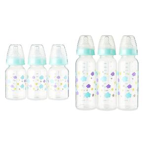 Parents Choice Baby Bottles - Slow Flow Bottles - 9oz Baby Bottles - 5oz Baby Bottles - Six Total Bottles