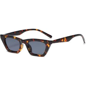 Long Keeper Cat Eye Sunglasses for Women Men Trendy Vintage Small Square Sunglasses Fashion Design UV400 Protection