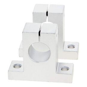 Othmro 2PcsLinear Motion Rail Ball Bearing, Clamping Linear Guide Shaft Rod Rail Guide Support Slide Guide Aluminum for 20 mm Diameter Shaft