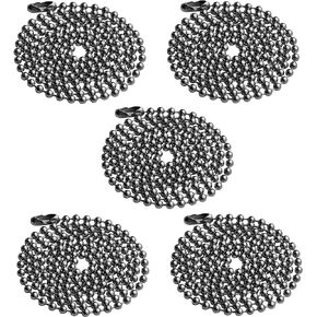 Perfect Fit Beaded Neck Chain Replacement for ID Card Police Badge Holder 30 Inch
