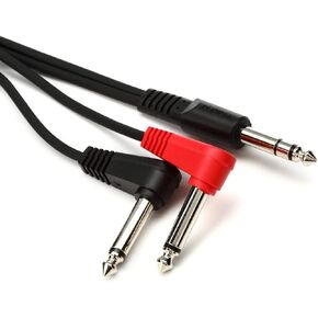 Roland PCS-31L 1/4-Inch Male To 2 x 1/4-Inch Right Angle Mono Male Instrument Cable