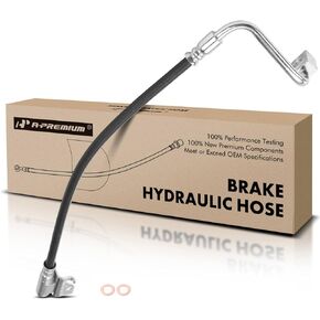 A-Premium Front Driver Brake Hydraulic Hose Compatible with Select Jeep Models - Grand Cherokee 2005-2010, Commander 2006-2010 - Replace# 52089258AC