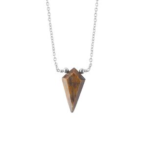 Abalone Shell Kite Necklace, Healing Crystal Kite Gemstone Pendant Necklaces, Natural Spiritual Reiki Stone Jewelry for Women Girls Girlfriend