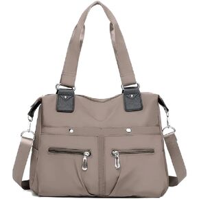 Women Waterproof Multi Pocket Handbag Nylon Large Capacity Shoulder Bag