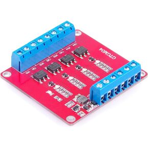 LM YN 4-Channel Solid State Relay Module High Low Level Trigger 3A Optocoupler Isolation
