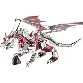 Microworld 3D Metal Puzzle, Mechanical Flying Dragon Metal Model Kits, Brain Teaser DIY Challenge 3D Puzzle for Adult Art Craft