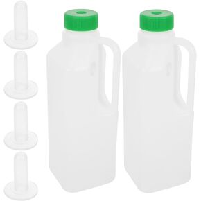 Tofficu Lamb Feeding Bottle with 4 850ml Kid Livestock Drink Bottle Jug Baby Goat Calf Milk Water Bottle for Farm Accessories