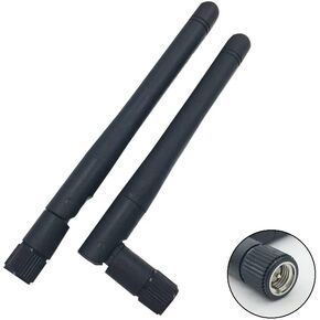 2Pcs 2.4ghz WiFi Pc Desktop Wireless Antenna 3dbi with SMA Male Connector for Network Wi-fi Router USB Adapter Security IP Camera Video Surveillance Monitor