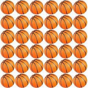 Charniol 100 Pcs Mini Basketball Party Favors Stress Balls Foam Sports Party Favors Mini Basketball Stress Ball for Anxiety Relief Teens Adults School Reward, Party Bag Supplies (Orange)