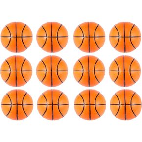 Stress Balls Squeeze Foam for Anxiety Relief, Relaxation, Party Favor Toy, Gifts (12 Pack) (Basketball)