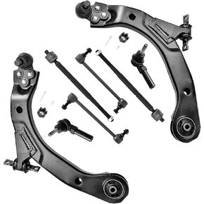 ASTARPRO - 8pcs Suspension Kit Front Lower Control Arm with Ball Joint Assembly + Tie Rod End Inner and Outer + Sway Bar Links Compatible with 2005-2010 Chevrolet Cobalt HHR Pontiac G5 Pursuit